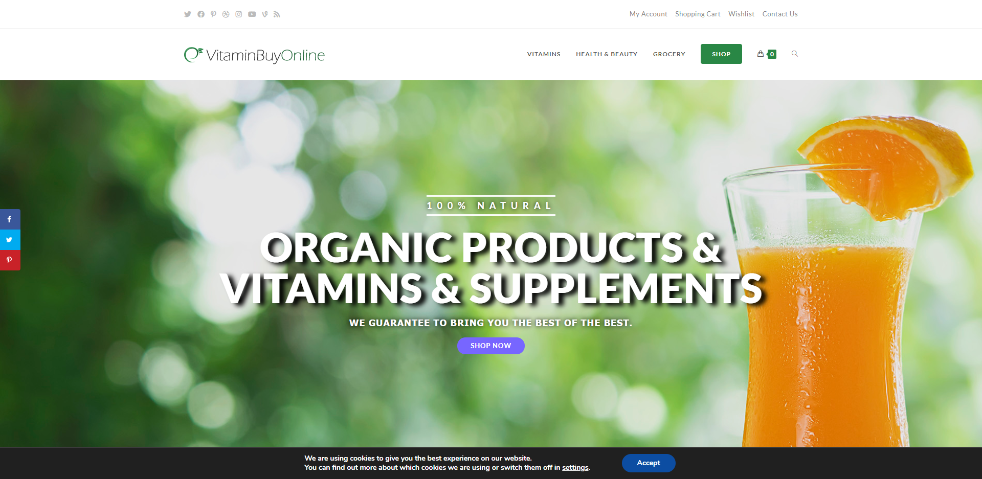 Vitamin Buy Online — Store Listed on Flippa 100 Profit