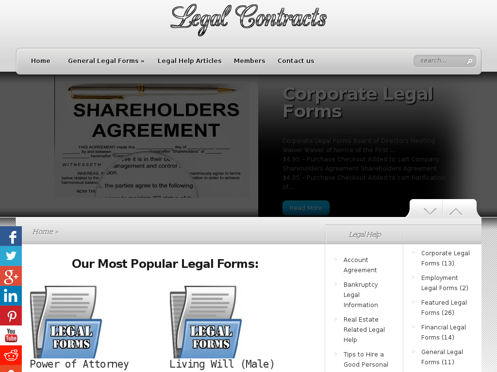 LegalContracts.Info — Store Sold on Flippa Legal Forms
