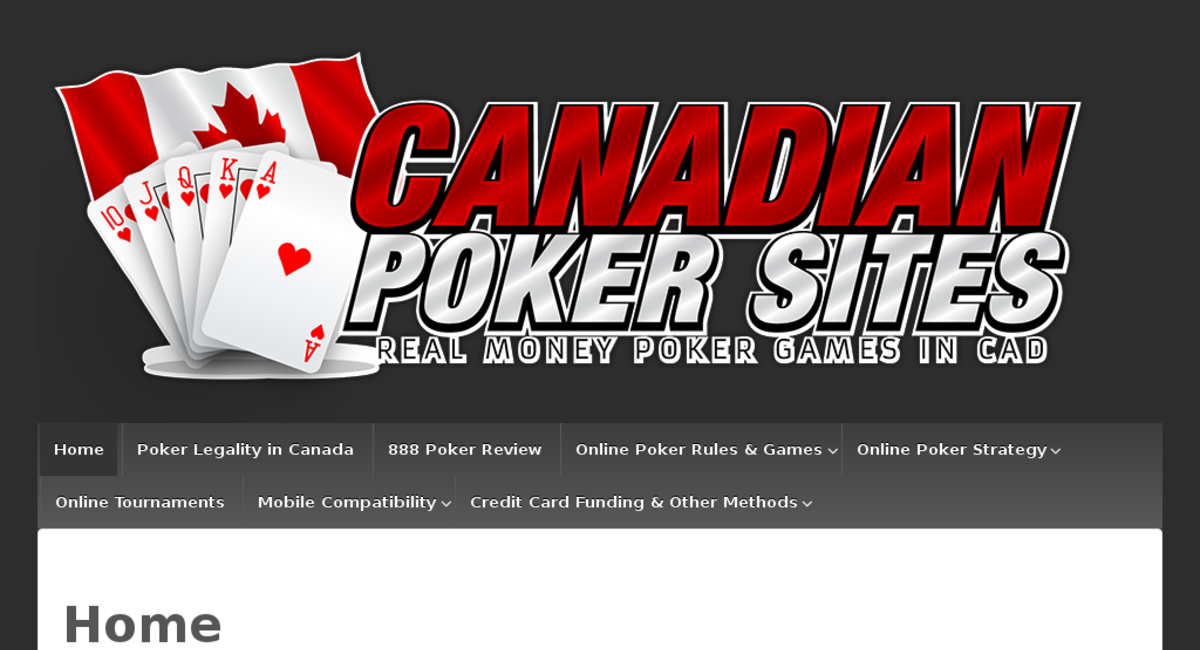 canadianpokersites.ca — Website Listed on Flippa Canadian Poker