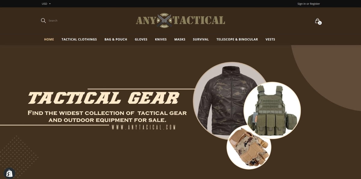 — Store Sold on Flippa TACTICAL GEAR