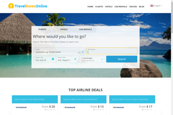 TravelRatesOnline.com - Fully Automated Travel Website - Earn Up to $2500/mo - Huge Buy It Now Bonuses!