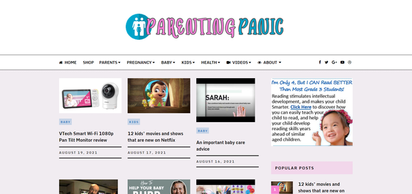 ParentingPanic.com - HIGH Converting Parenting Niche - 100% Fully Automated - Ready To Earn TODAY!