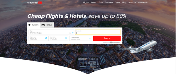 traveleti.com - Automated Travel Website, Earn Up To $10k/Mon On Flights, Hotels & Trip bookings