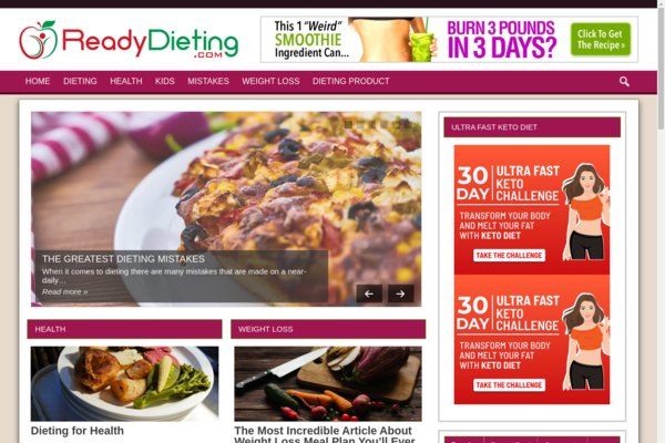 readydieting.com - Tap Into The MultiBillion Diet Niche With Your Own Ready-to-Go Diet website