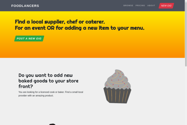 foodlancers.com - Find a local food supplier or vendor.