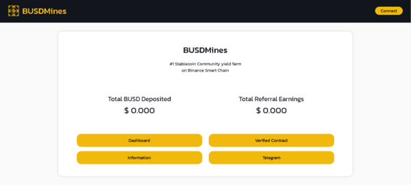 BUSDMines.com - High-Risk High-yield Staking Web3 Platform- Binance Smart Chain (BSC) - Smart Contract included - Earn 10% commission on every deposit.