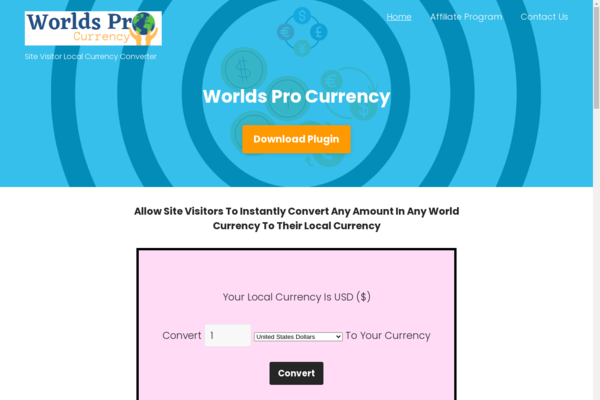 WPCurrency.site - WP Plugin - Sell Direct OR List In Wordpress Repository (Guaranteed Approval)