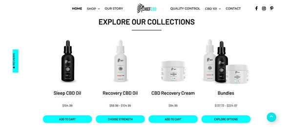 chiefcbdco.com - e-Commerce / Health and Beauty