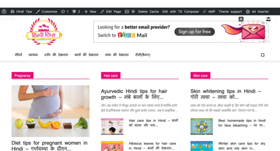Hinditips Com Website For Sale On Flippa Advertising Health