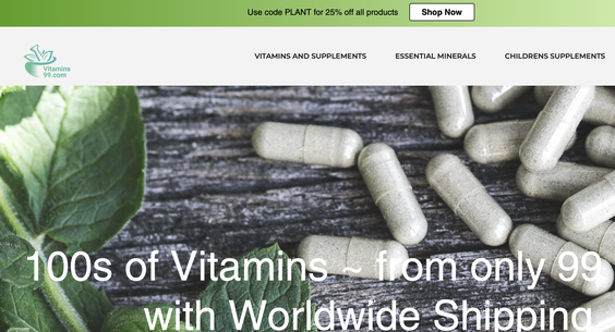 vitamins99.com — Starter Site Sold on Flippa: Shopify ...