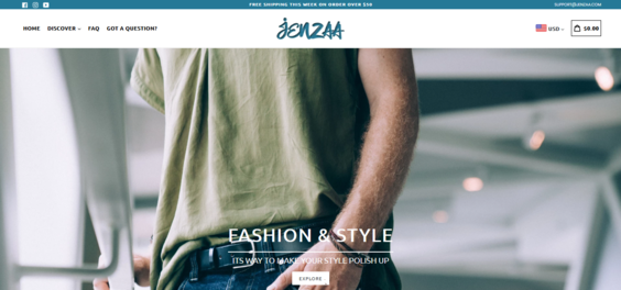 Jenzaa.com — Starter Site Listed on Flippa: JENZAA.COM - Premium JEANS