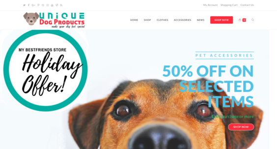 dog accessories websites